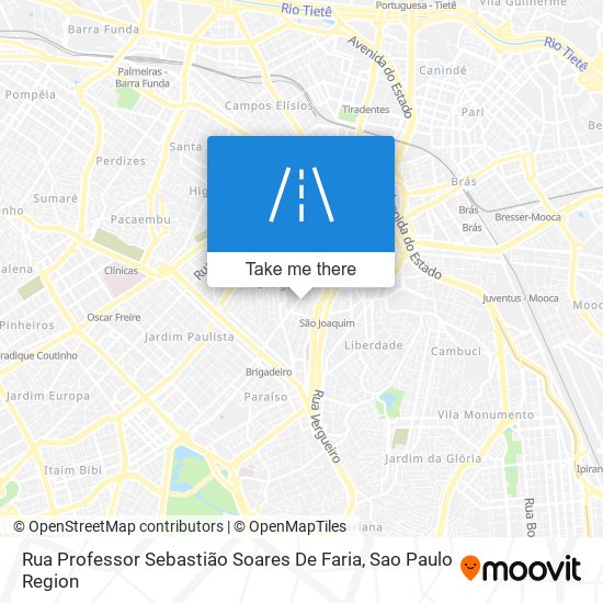 Mapa Rua Professor Sebastião Soares De Faria