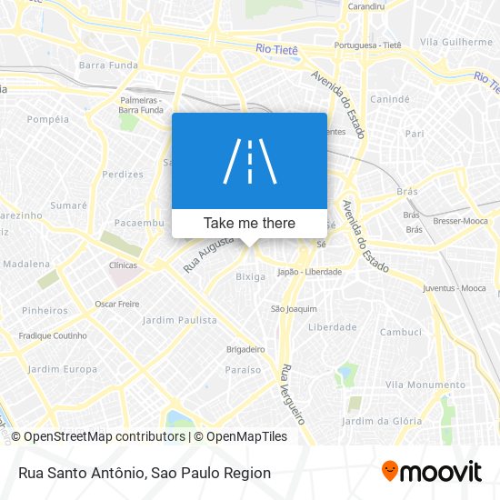 Rua Santo Antônio map