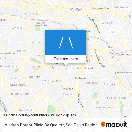 Viaduto Doutor Plínio De Queiroz map