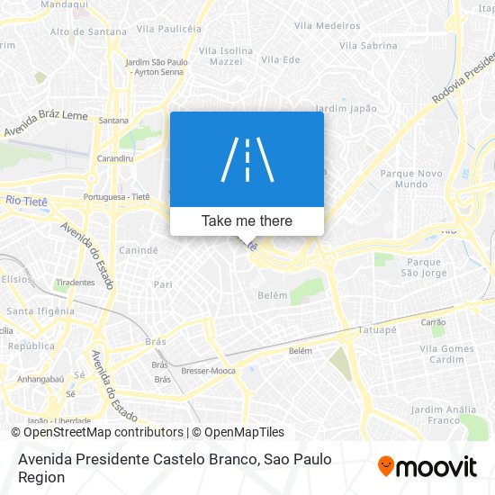 Avenida Presidente Castelo Branco map