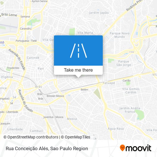 Mapa Rua Conceição Alés