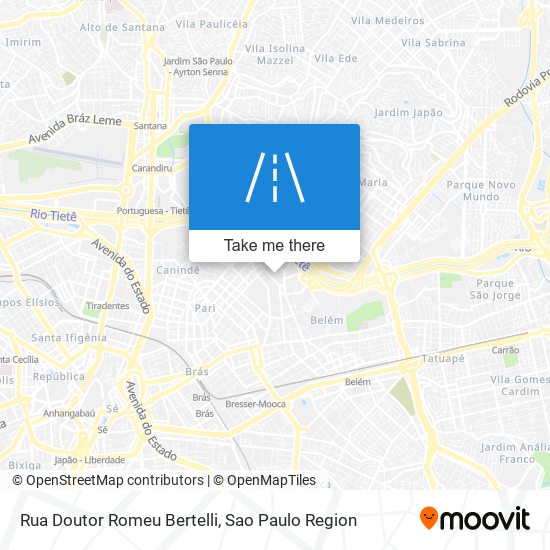 Rua Doutor Romeu Bertelli map