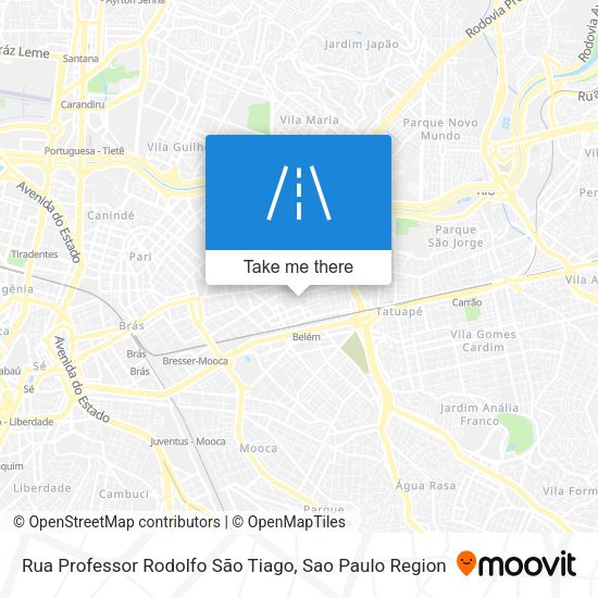 Rua Professor Rodolfo São Tiago map