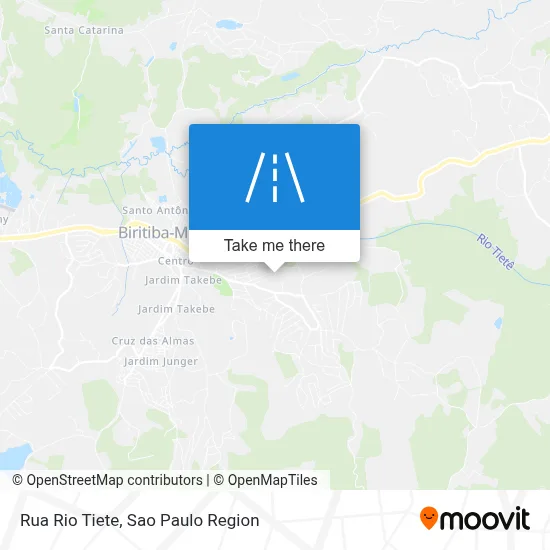 Rua Rio Tiete map