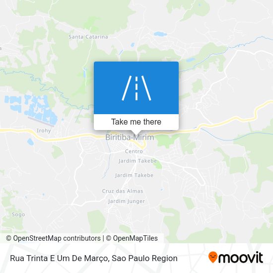 Rua Trinta E Um De Março map