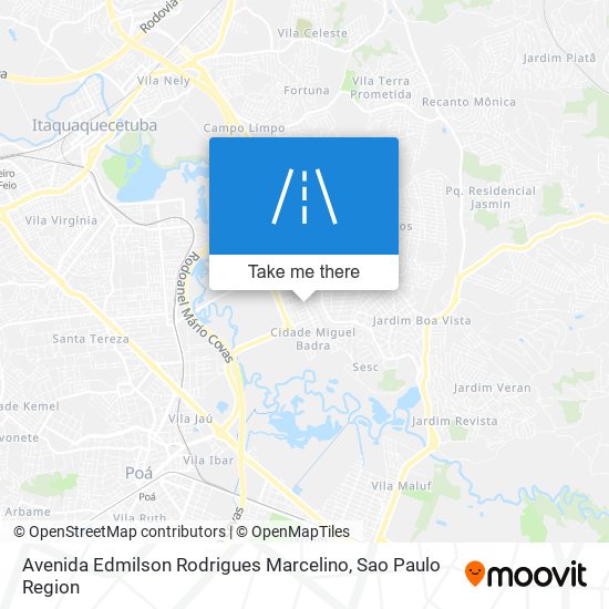 Avenida Edmilson Rodrigues Marcelino map