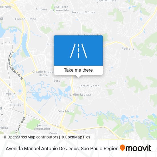 Mapa Avenida Manoel Antônio De Jesus