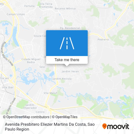 Avenida Presbitero Eliezer Martins Da Costa map