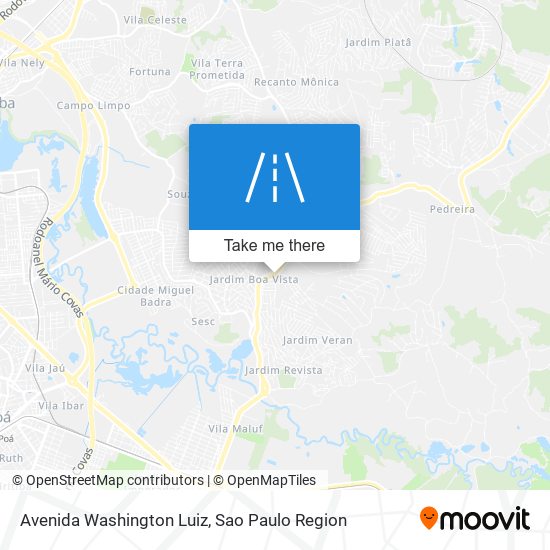 Mapa Avenida Washington Luiz