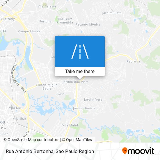 Rua Antônio Bertonha map