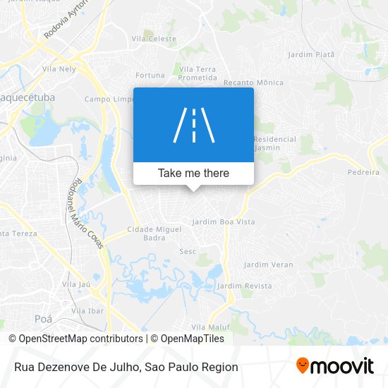 Rua Dezenove De Julho map