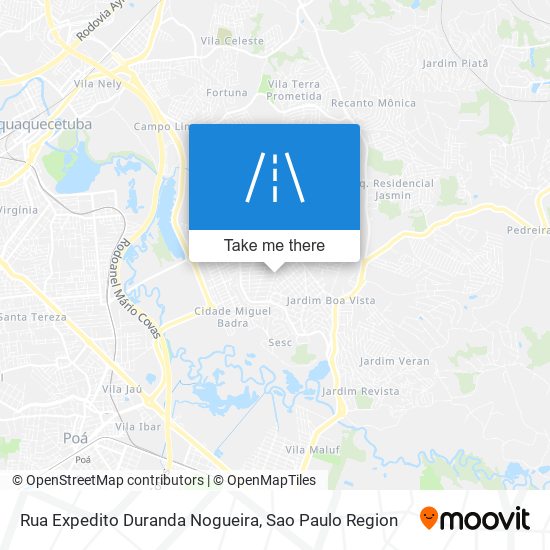 Mapa Rua Expedito Duranda Nogueira