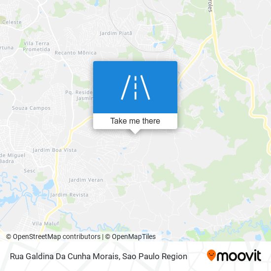 Mapa Rua Galdina Da Cunha Morais