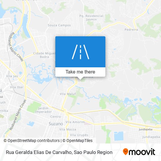 Mapa Rua Geralda Elias De Carvalho