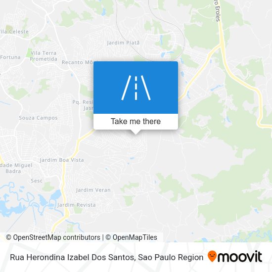Rua Herondina Izabel Dos Santos map