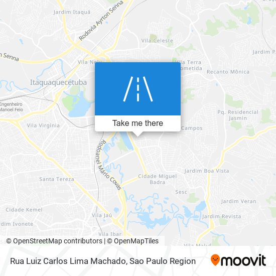 Mapa Rua Luiz Carlos Lima Machado