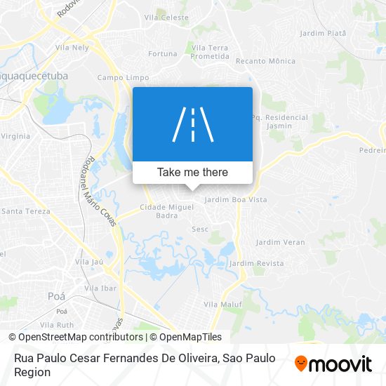 Rua Paulo Cesar Fernandes De Oliveira map