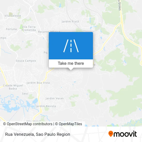 Rua Venezuela map