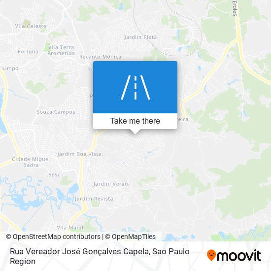 Rua Vereador José Gonçalves Capela map