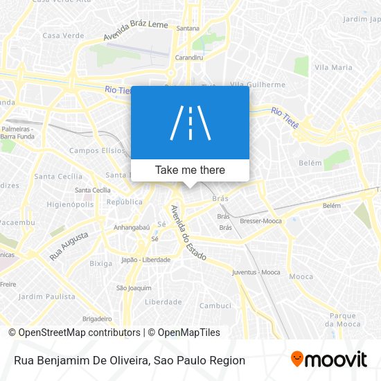 Rua Benjamim De Oliveira map