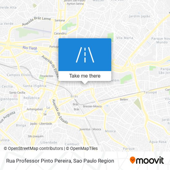 Mapa Rua Professor Pinto Pereira