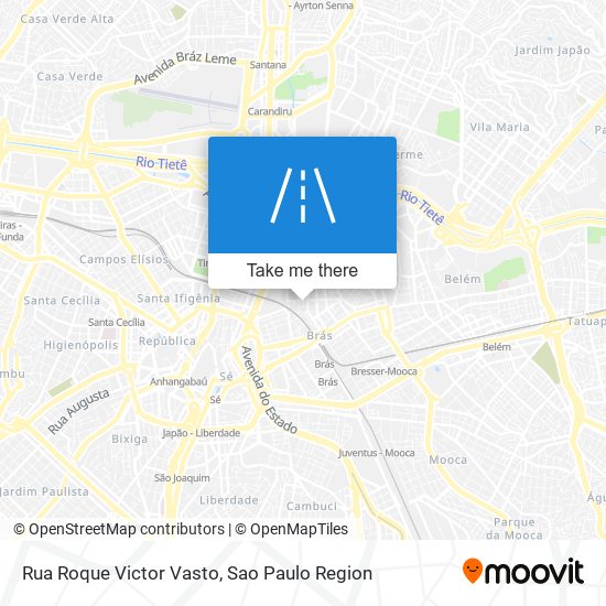 Rua Roque Victor Vasto map