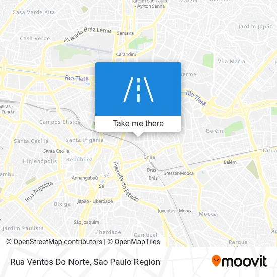 Rua Ventos Do Norte map