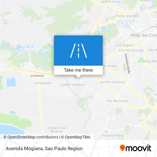 Avenida Mogiana map