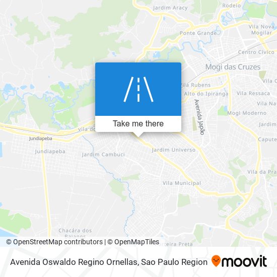 Avenida Oswaldo Regino Ornellas map