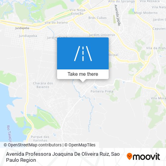 Avenida Professora Joaquina De Oliveira Ruiz map