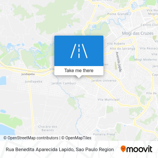Rua Benedita Aparecida Lapído map