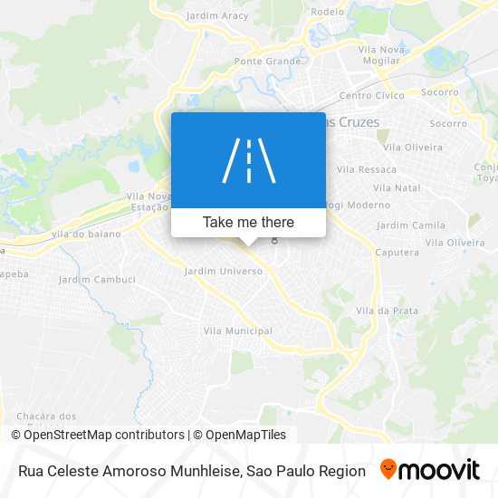 Mapa Rua Celeste Amoroso Munhleise