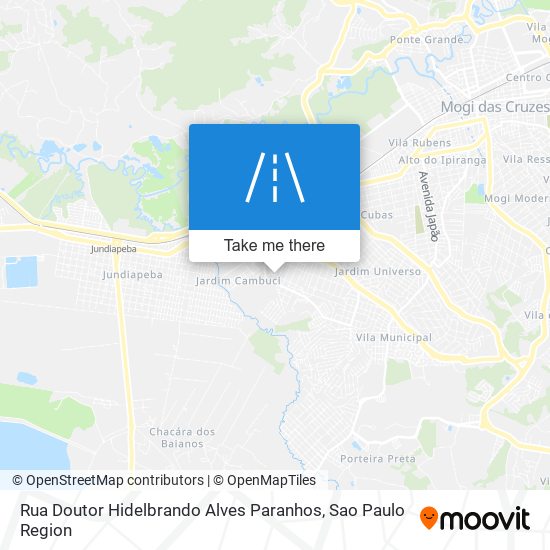 Mapa Rua Doutor Hidelbrando Alves Paranhos
