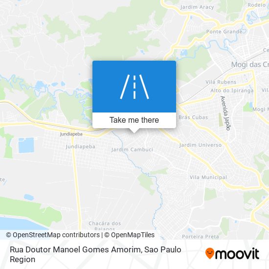Rua Doutor Manoel Gomes Amorim map