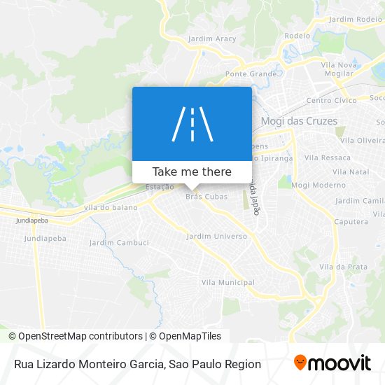 Mapa Rua Lizardo Monteiro Garcia