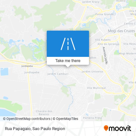 Rua Papagaio map