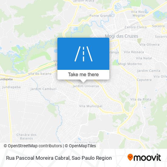 Mapa Rua Pascoal Moreira Cabral