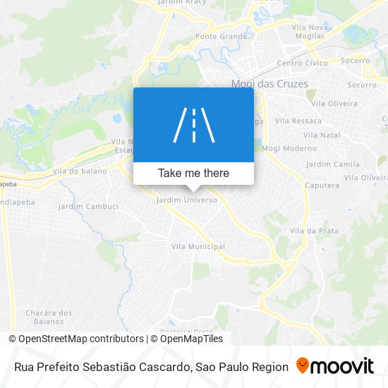 Rua Prefeito Sebastião Cascardo map