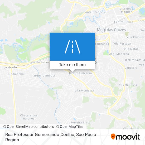 Rua Professor Gumercindo Coelho map