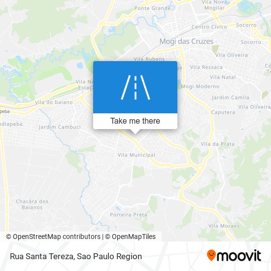 Mapa Rua Santa Tereza