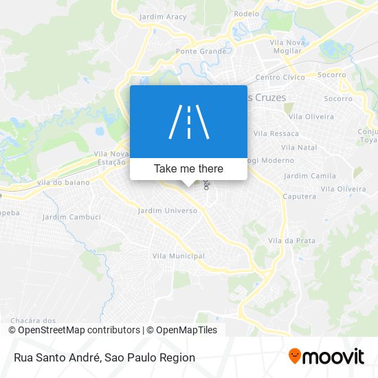 Rua Santo André map