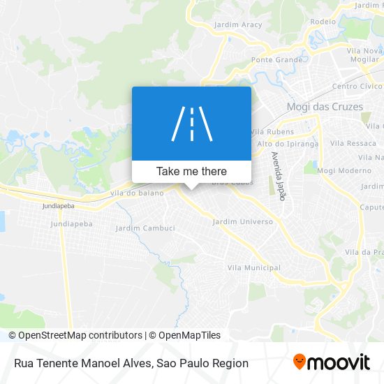 Rua Tenente Manoel Alves map