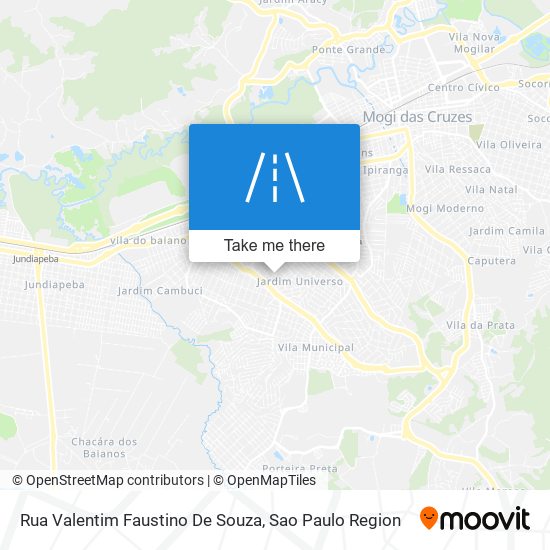 Mapa Rua Valentim Faustino De Souza