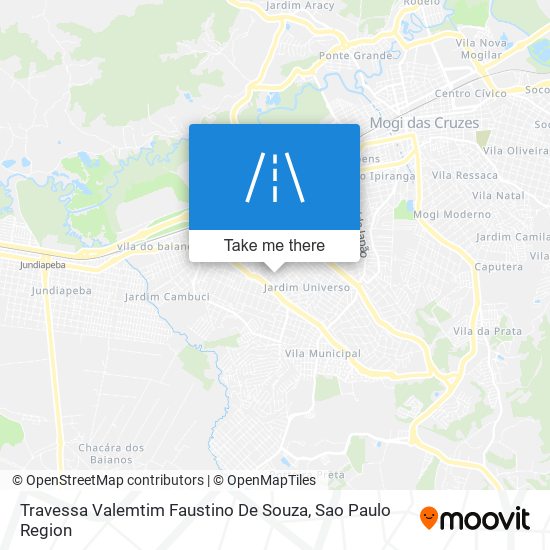 Mapa Travessa Valemtim Faustino De Souza