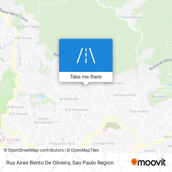 Mapa Rua Aires Bento De Oliveira