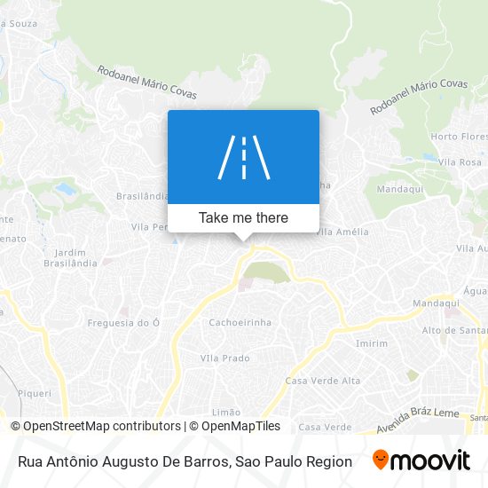 Mapa Rua Antônio Augusto De Barros