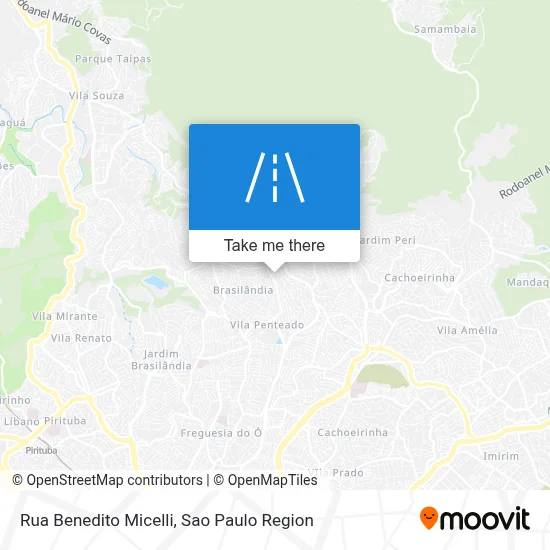 Rua Benedito Micelli map