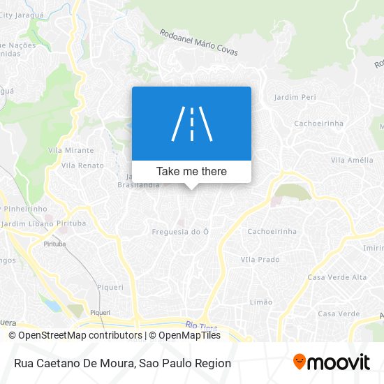 Mapa Rua Caetano De Moura