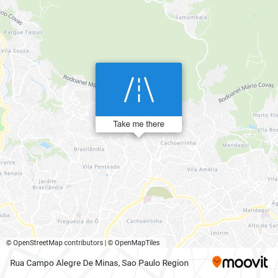 Rua Campo Alegre De Minas map