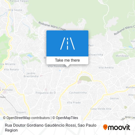 Rua Doutor Gordiano Gaudêncio Rossi map